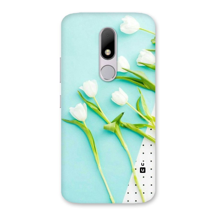 White Tulips Back Case for Moto M