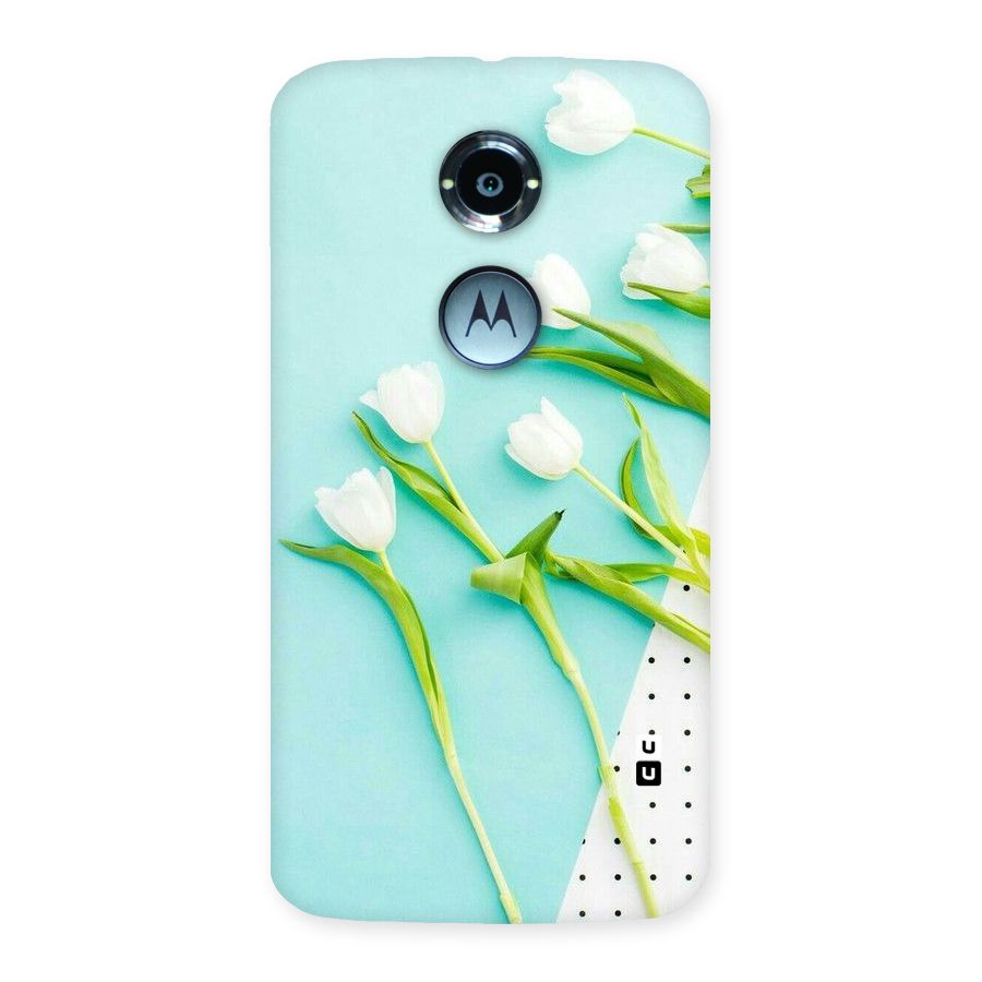 White Tulips Back Case for Moto X 2nd Gen