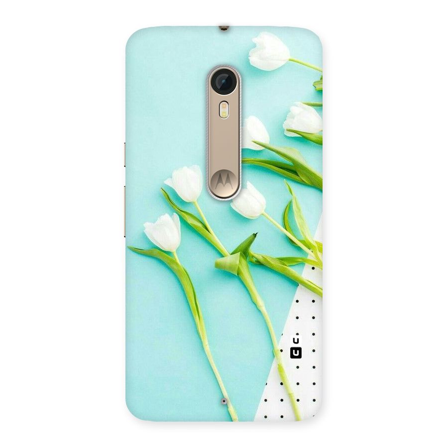 White Tulips Back Case for Motorola Moto X Style