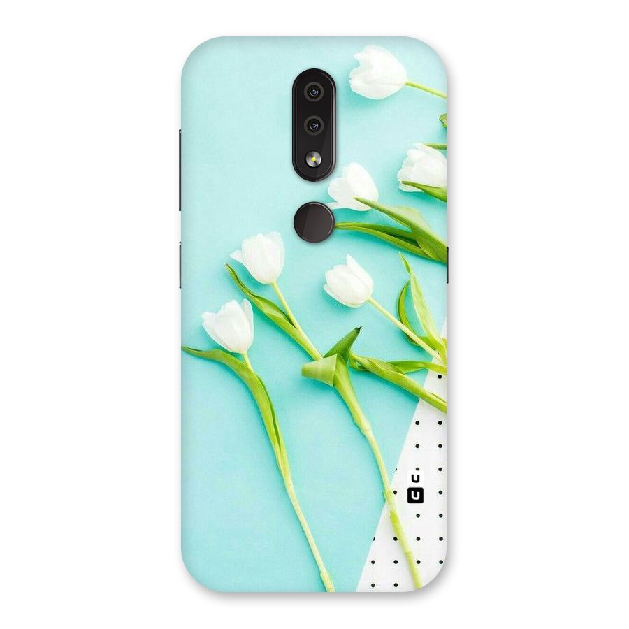 White Tulips Back Case for Nokia 4.2