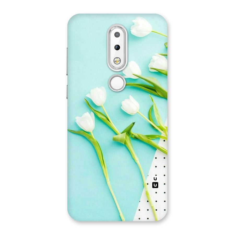 White Tulips Back Case for Nokia 6.1 Plus