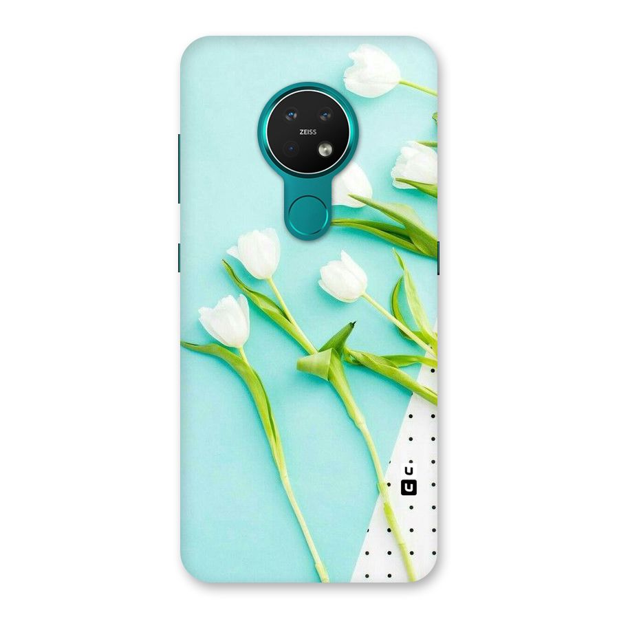 White Tulips Back Case for Nokia 7.2