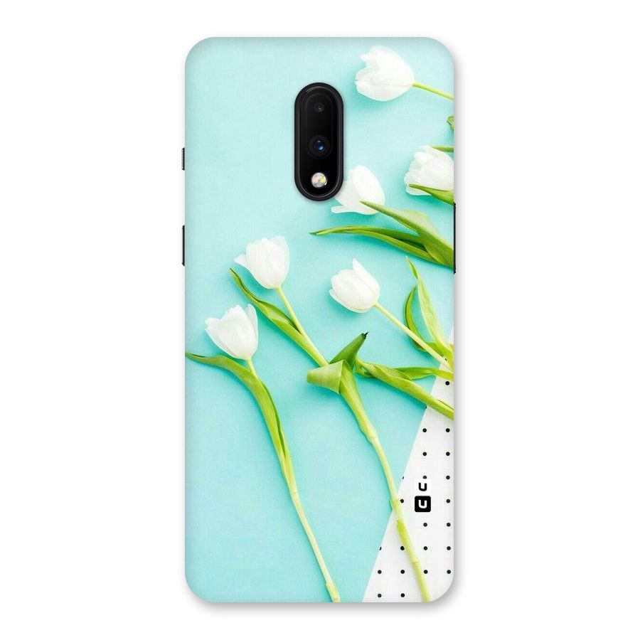 White Tulips Back Case for OnePlus 7