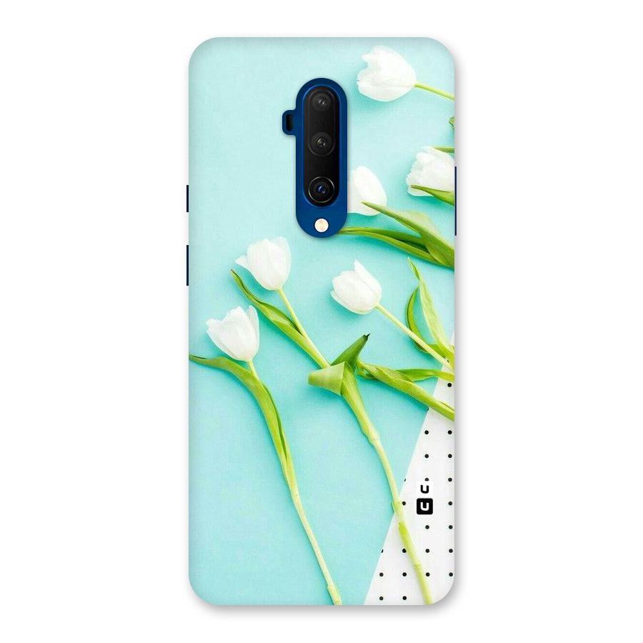 White Tulips Back Case for OnePlus 7T Pro