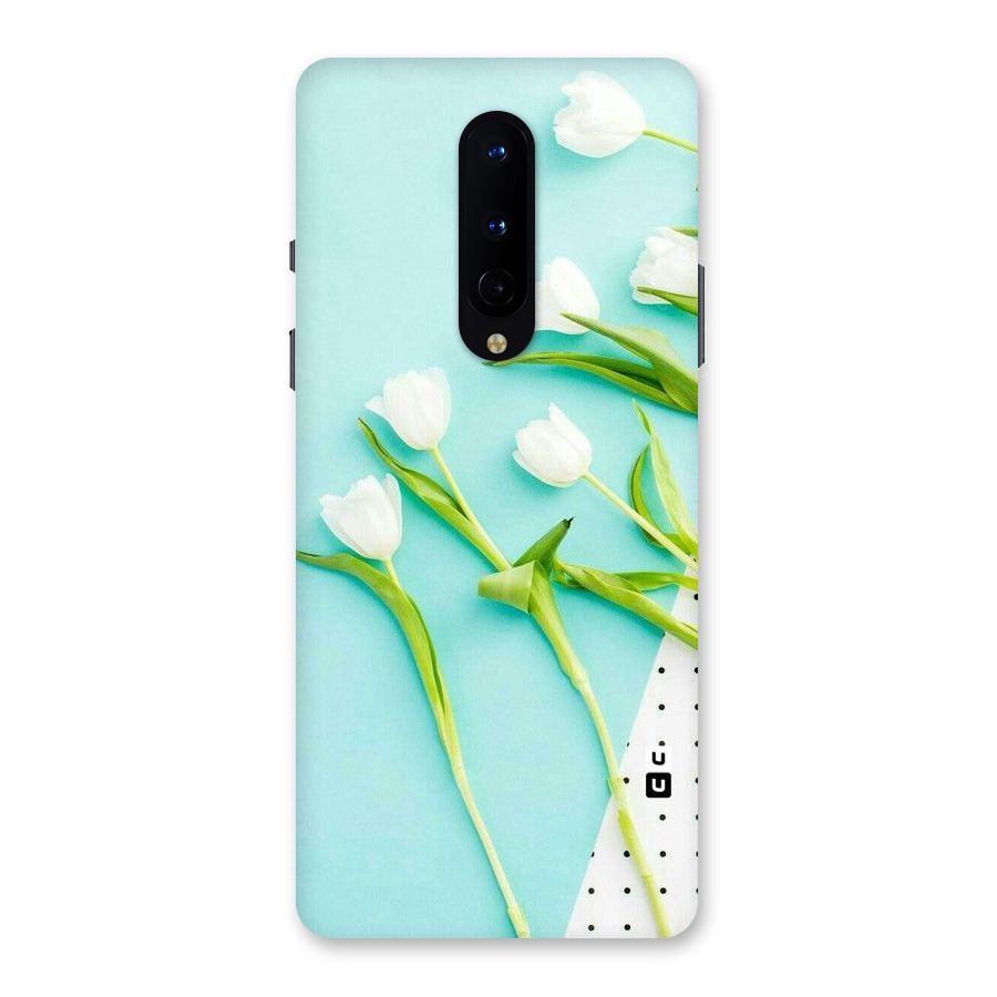 White Tulips Back Case for OnePlus 8