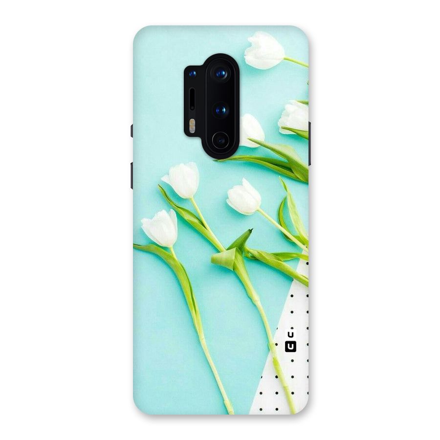White Tulips Back Case for OnePlus 8 Pro