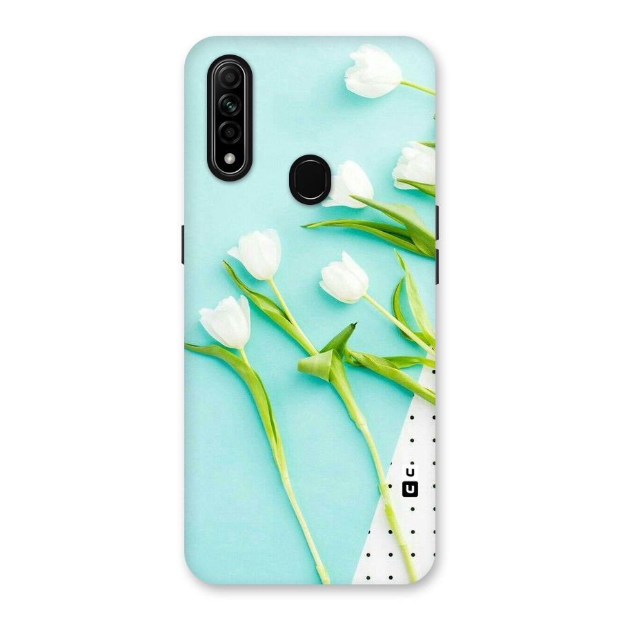 White Tulips Back Case for Oppo A31