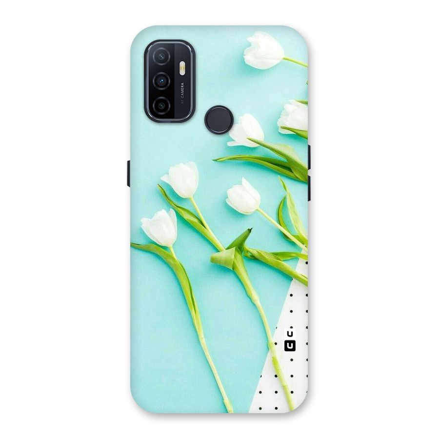 White Tulips Back Case for Oppo A32