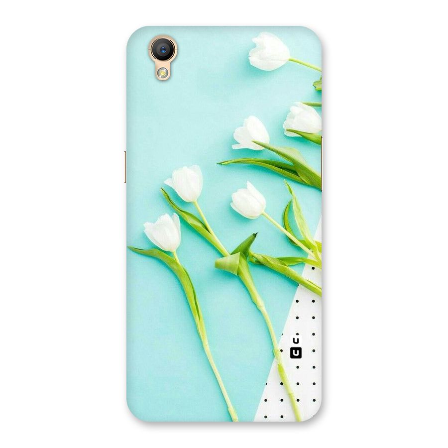 White Tulips Back Case for Oppo A37