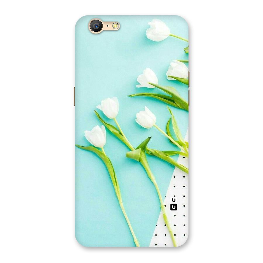White Tulips Back Case for Oppo A39