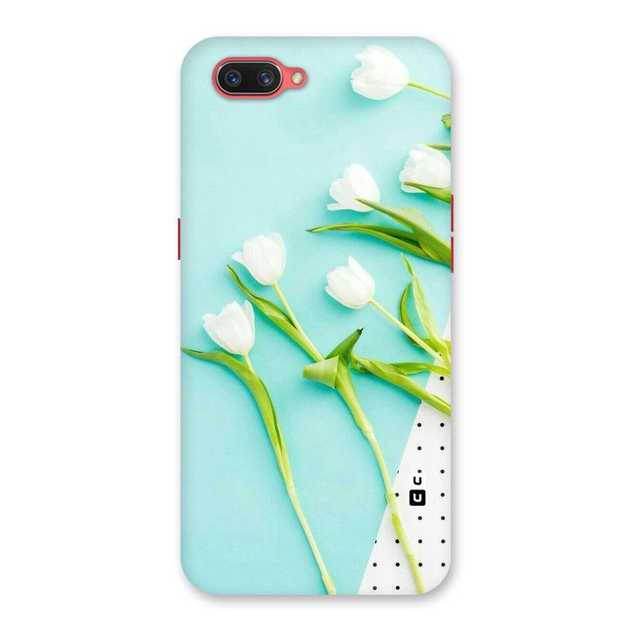 White Tulips Back Case for Oppo A3s
