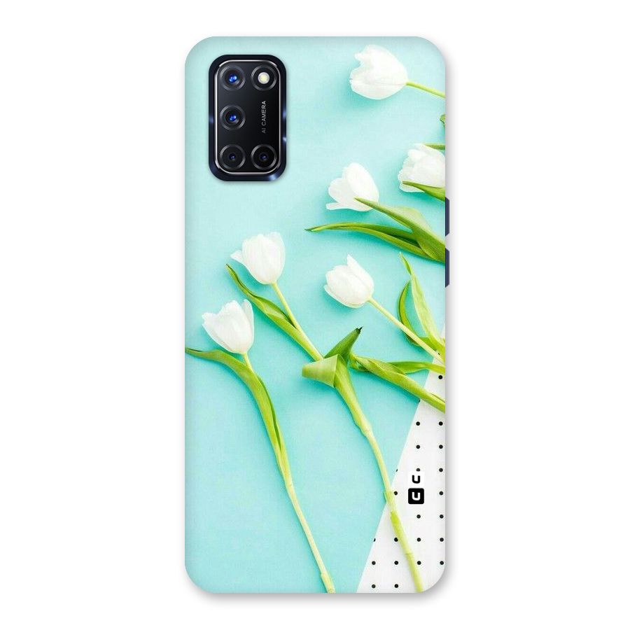 White Tulips Back Case for Oppo A52