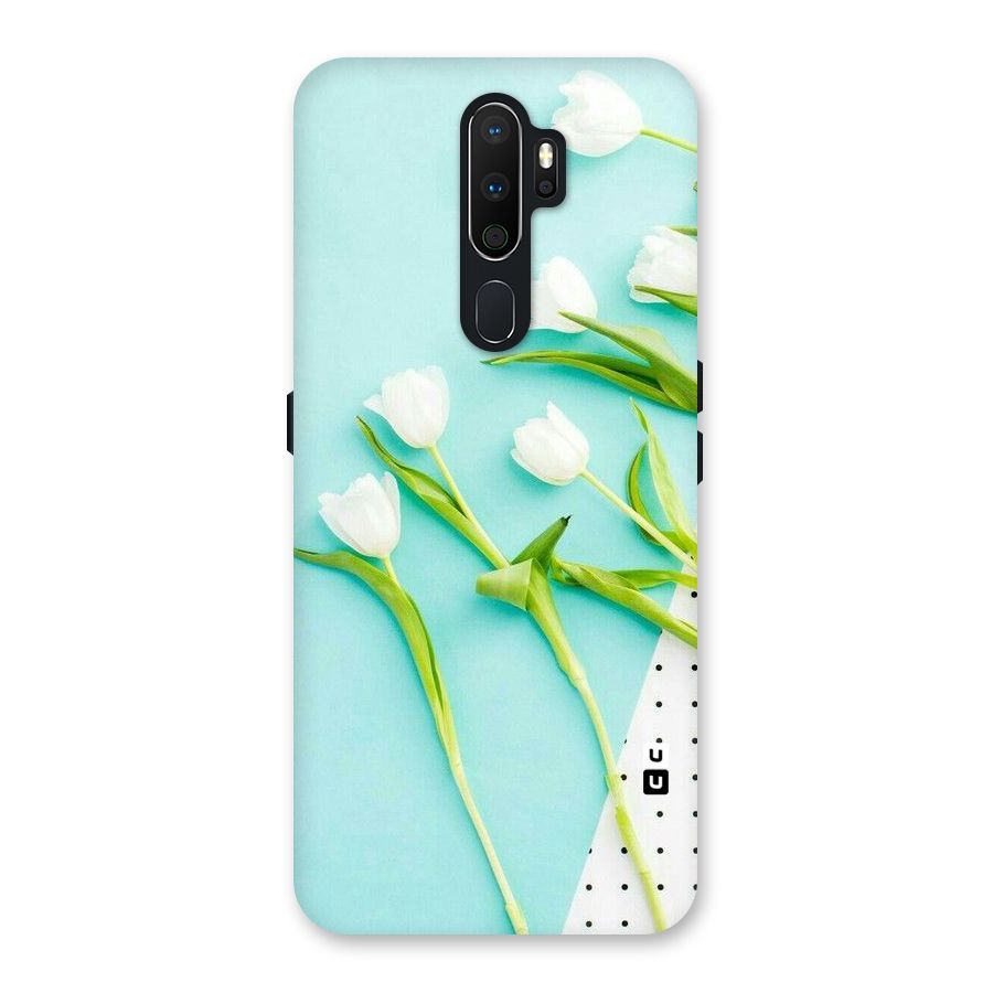 White Tulips Back Case for Oppo A5 (2020)