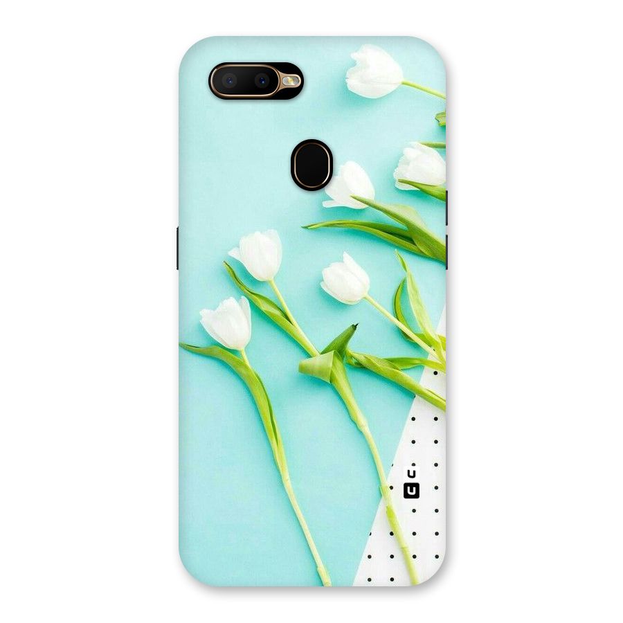 White Tulips Back Case for Oppo A5s
