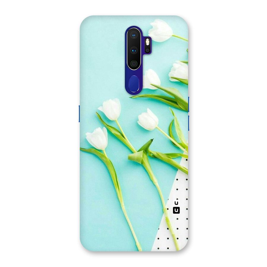 White Tulips Back Case for Oppo A9 (2020)