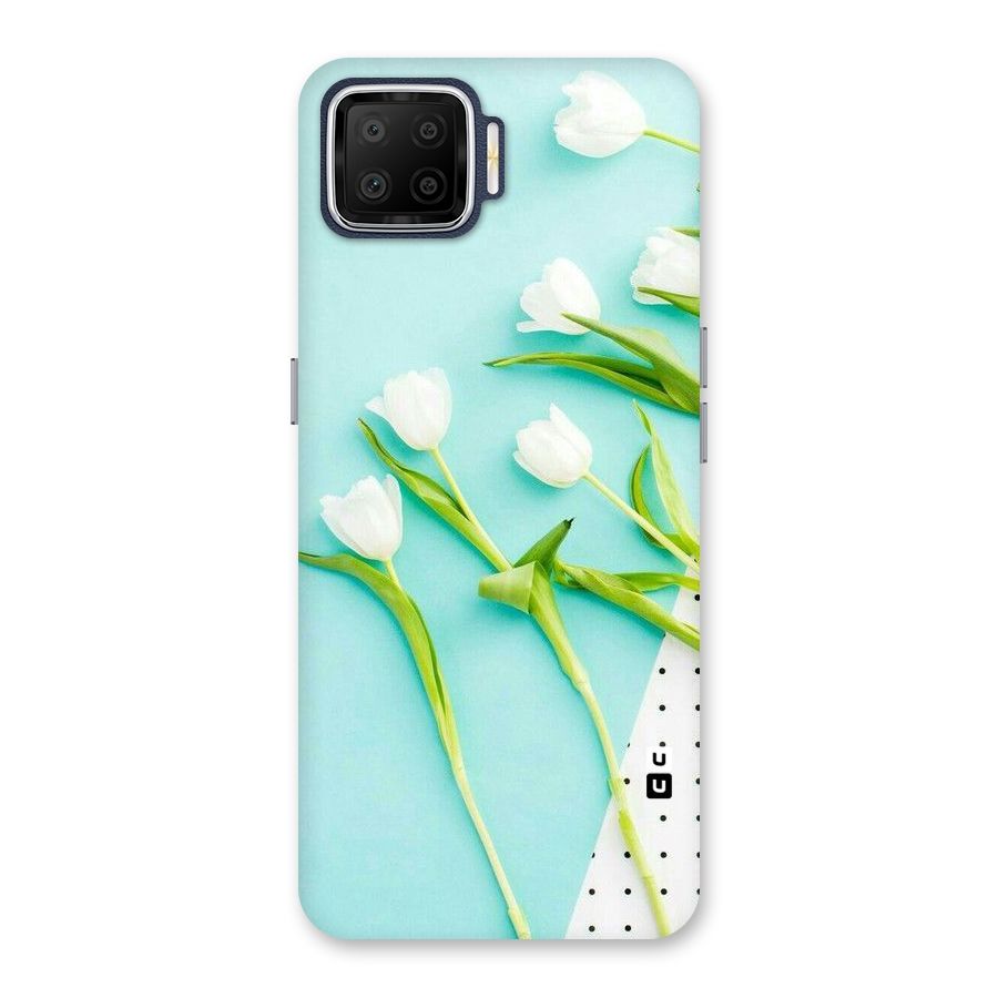 White Tulips Back Case for Oppo F17