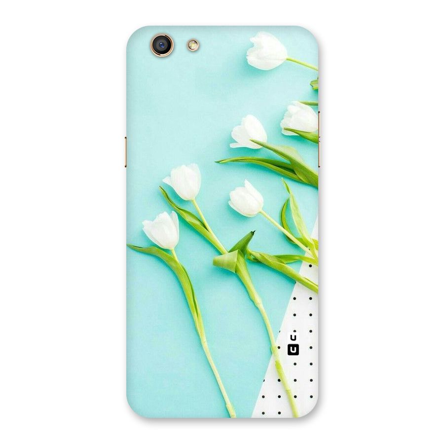 White Tulips Back Case for Oppo F3