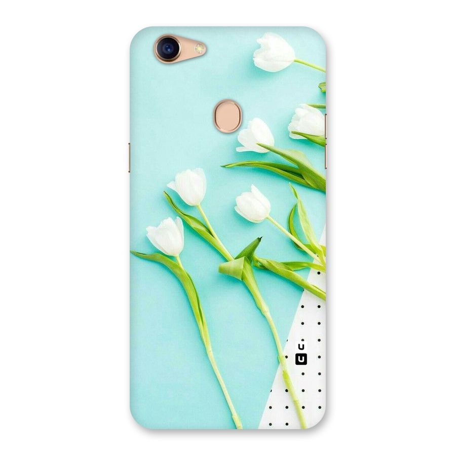 White Tulips Back Case for Oppo F5