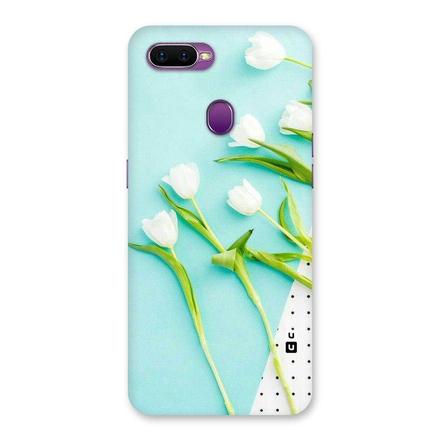 White Tulips Back Case for Oppo F9