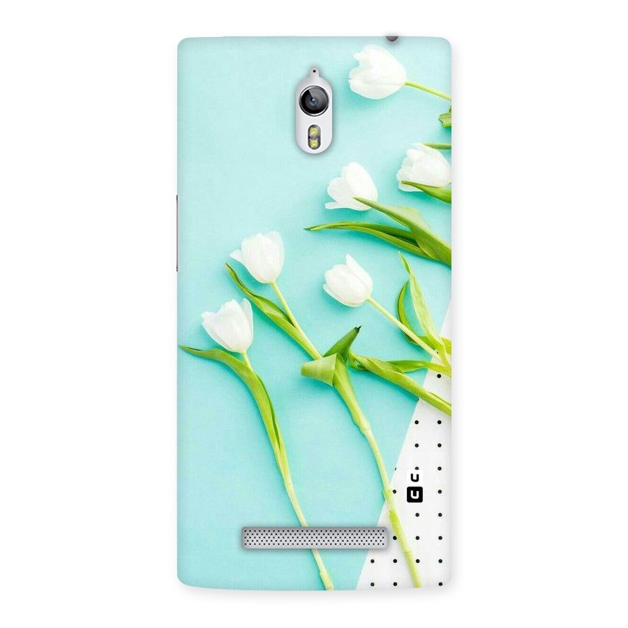 White Tulips Back Case for Oppo Find 7