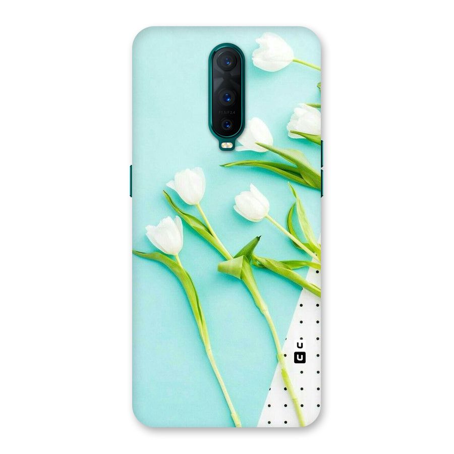White Tulips Back Case for Oppo R17 Pro
