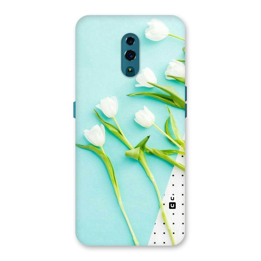 White Tulips Back Case for Oppo Reno