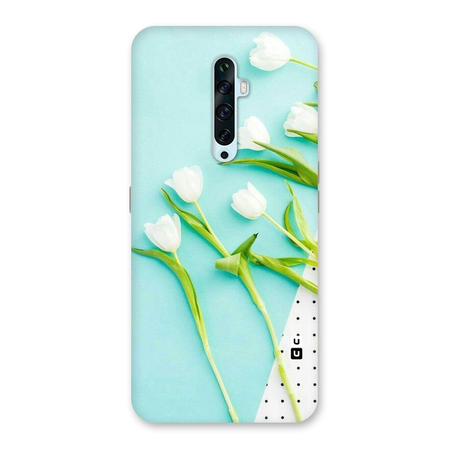 White Tulips Back Case for Oppo Reno2 F