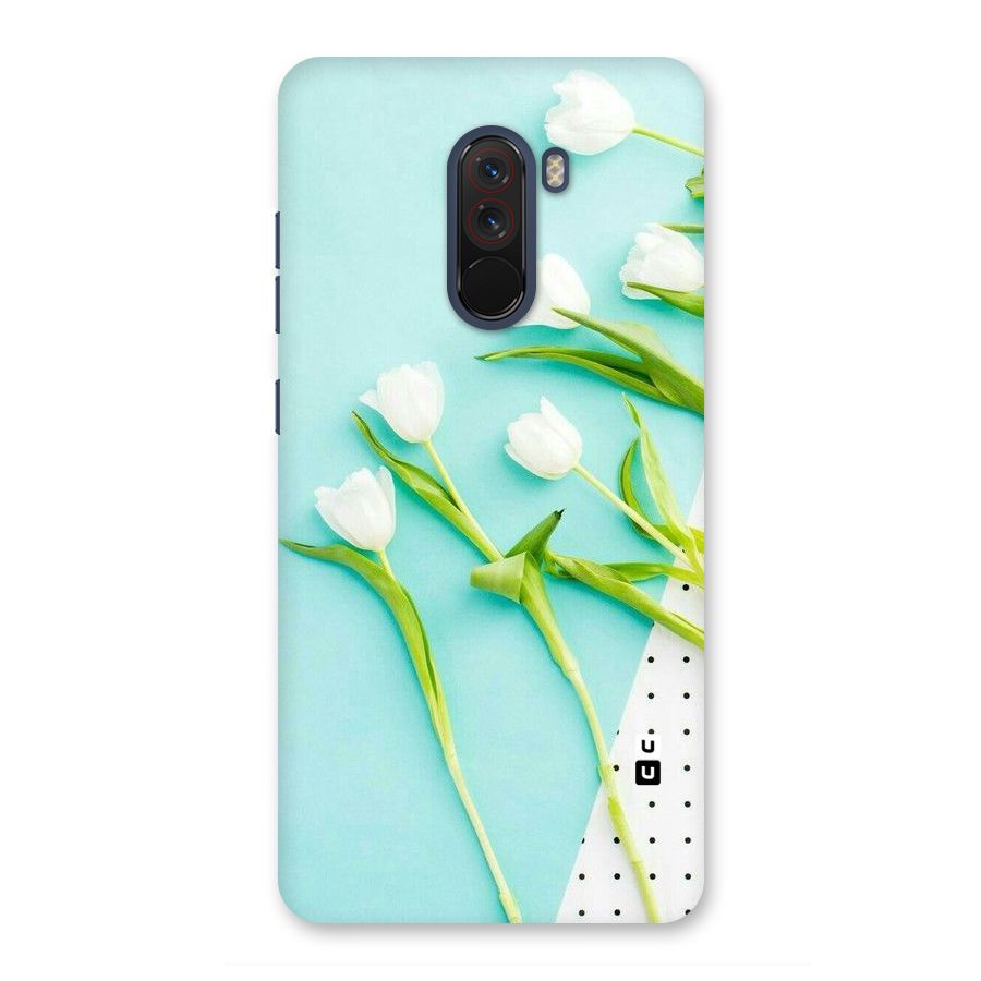 White Tulips Back Case for Poco F1
