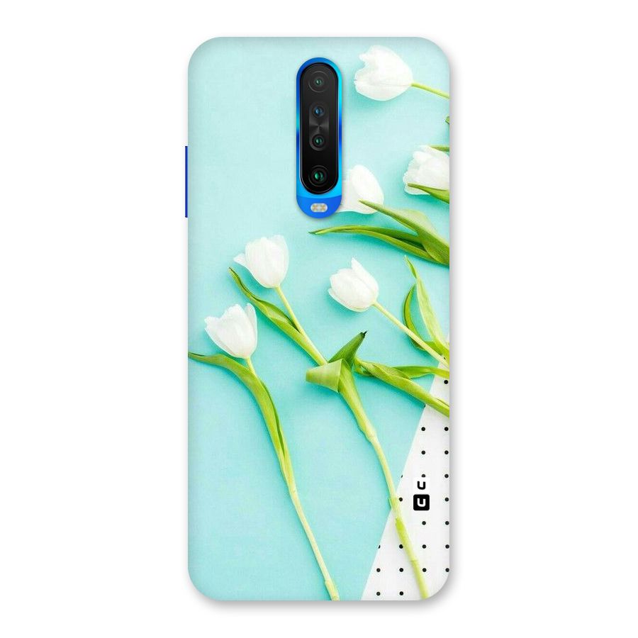 White Tulips Back Case for Poco X2