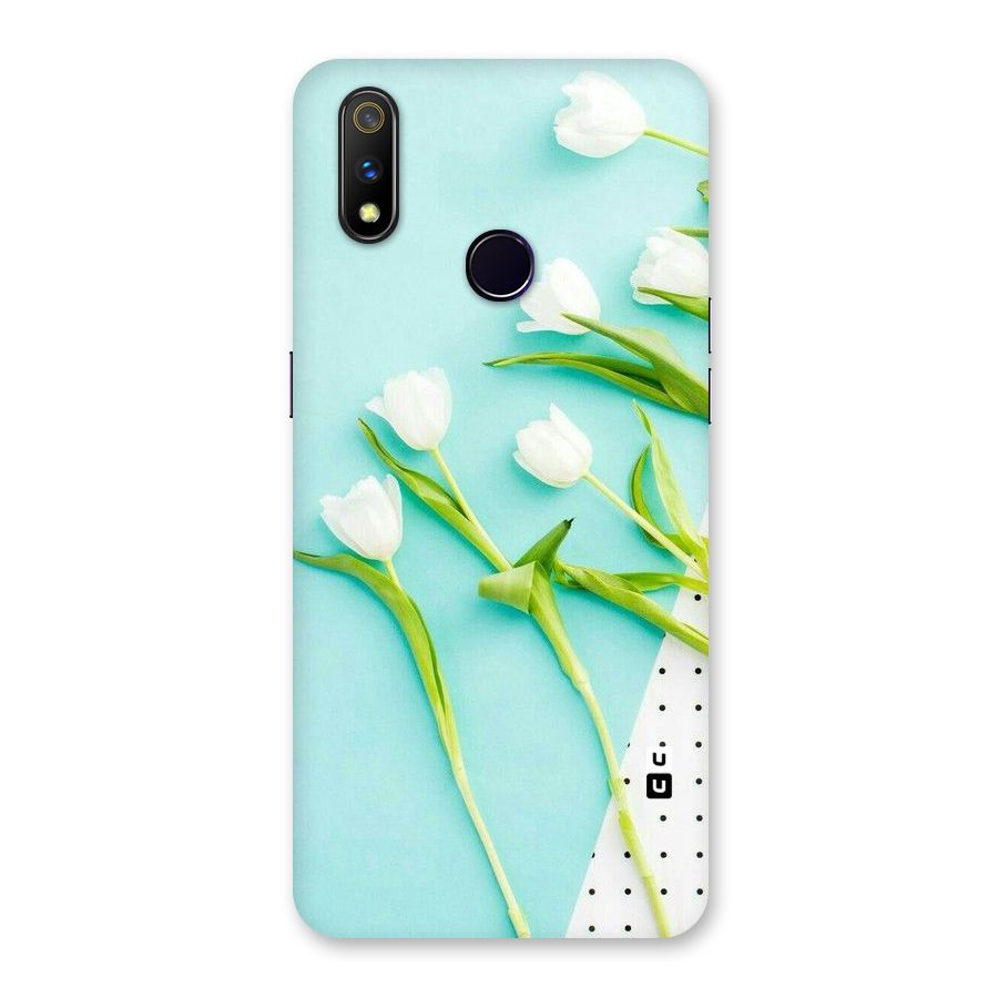 White Tulips Back Case for Realme 3 Pro