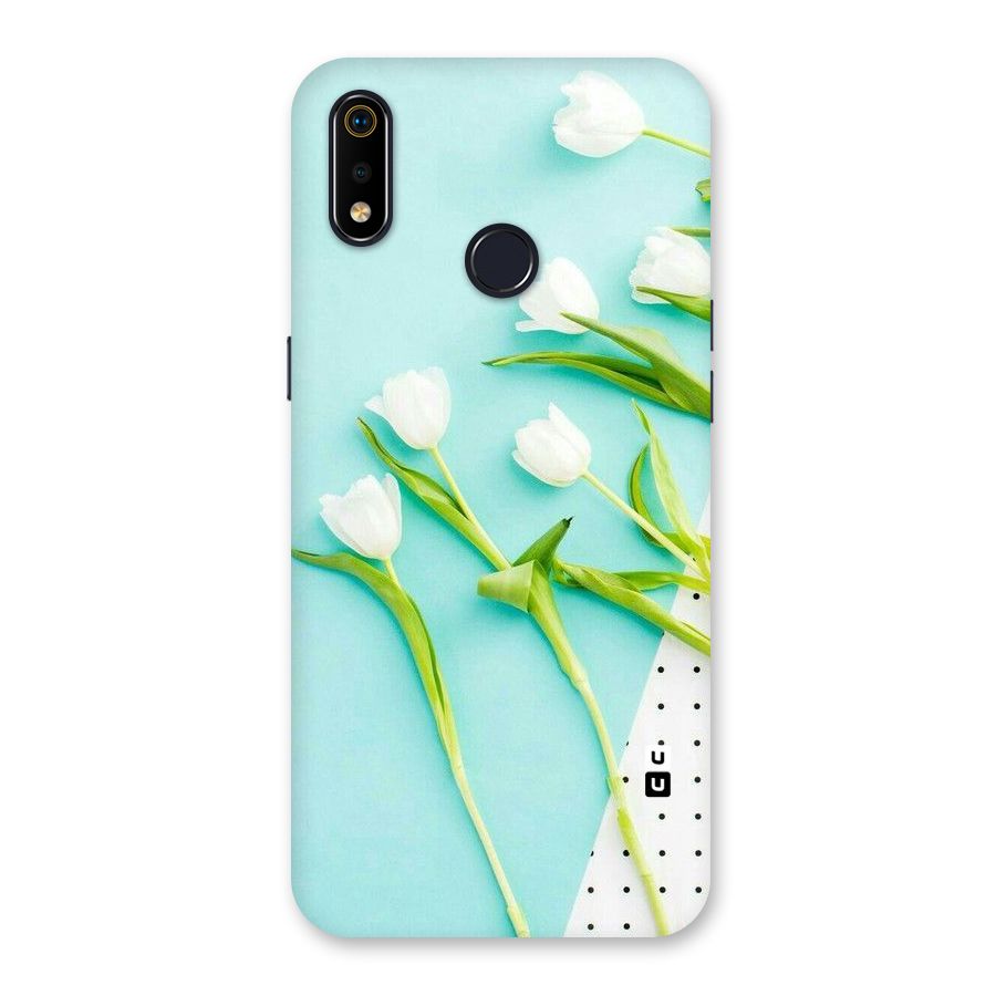 White Tulips Back Case for Realme 3i