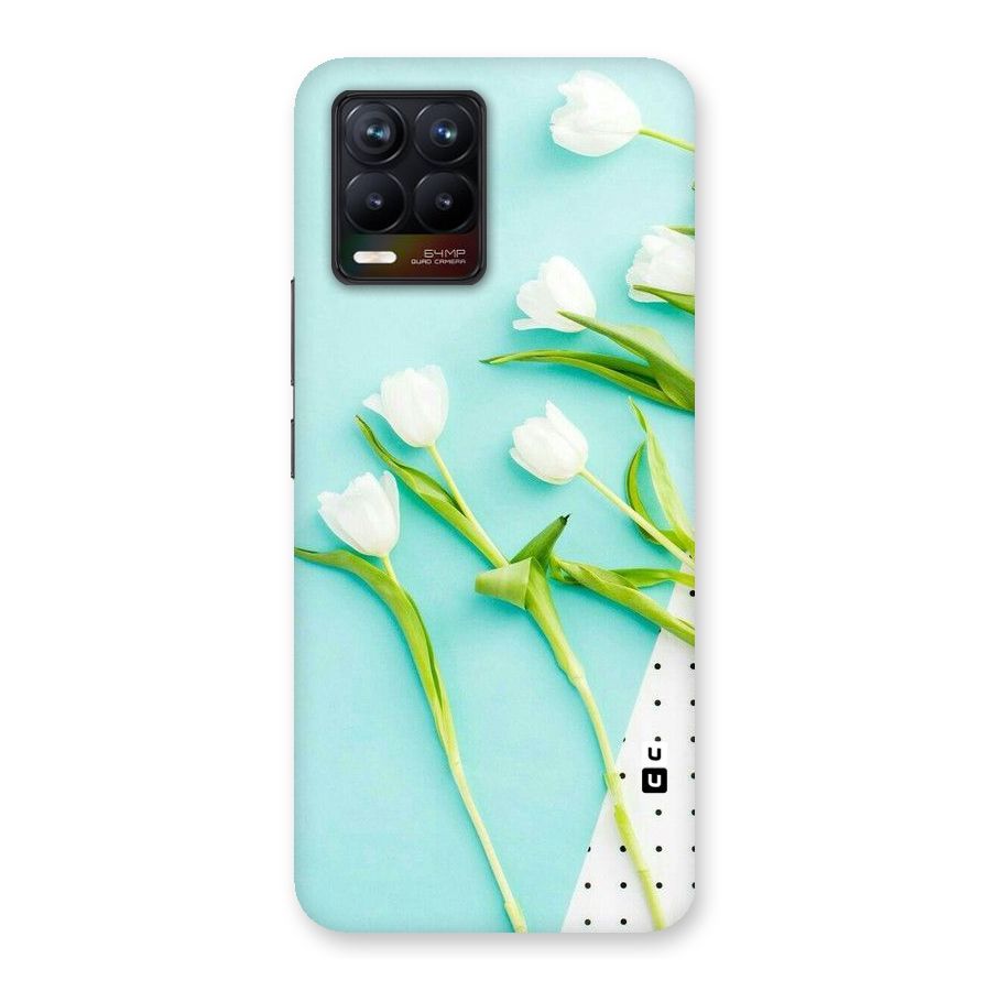White Tulips Back Case for Realme 8