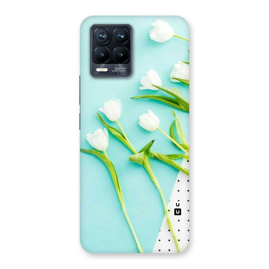 White Tulips Back Case for Realme 8 Pro