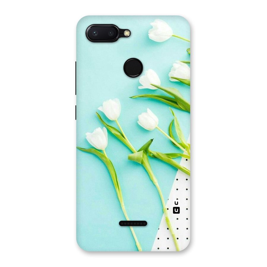 White Tulips Back Case for Redmi 6