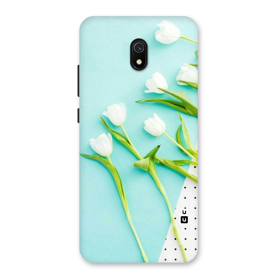White Tulips Back Case for Redmi 8A