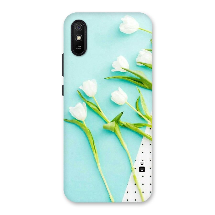 White Tulips Back Case for Redmi 9A
