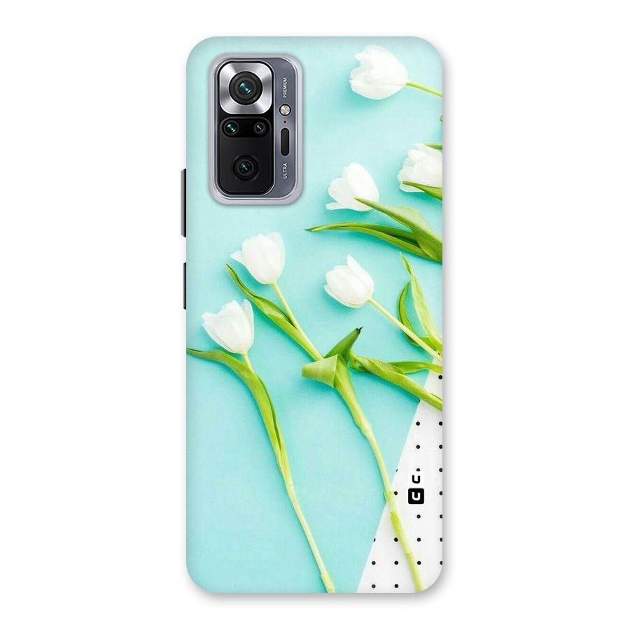 White Tulips Back Case for Redmi Note 10 Pro Max