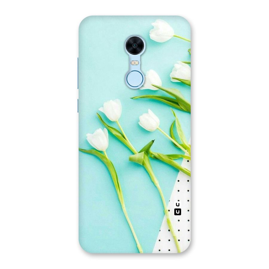 White Tulips Back Case for Redmi Note 5