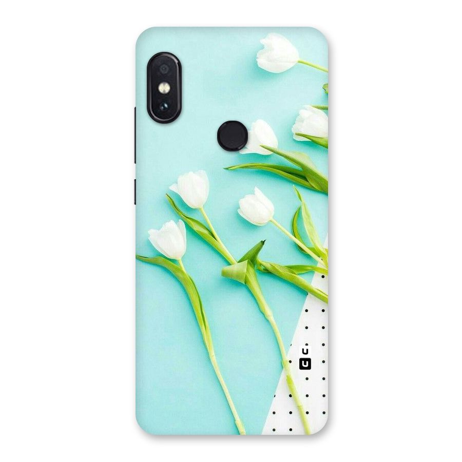 White Tulips Back Case for Redmi Note 5 Pro