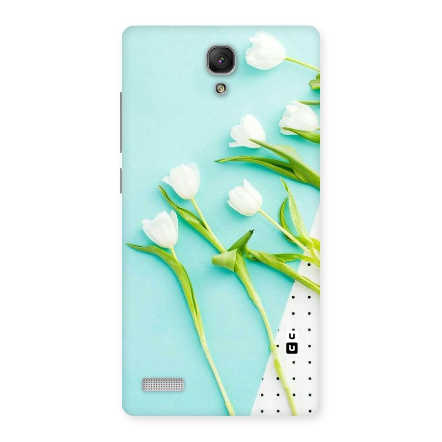 White Tulips Back Case for Redmi Note Prime