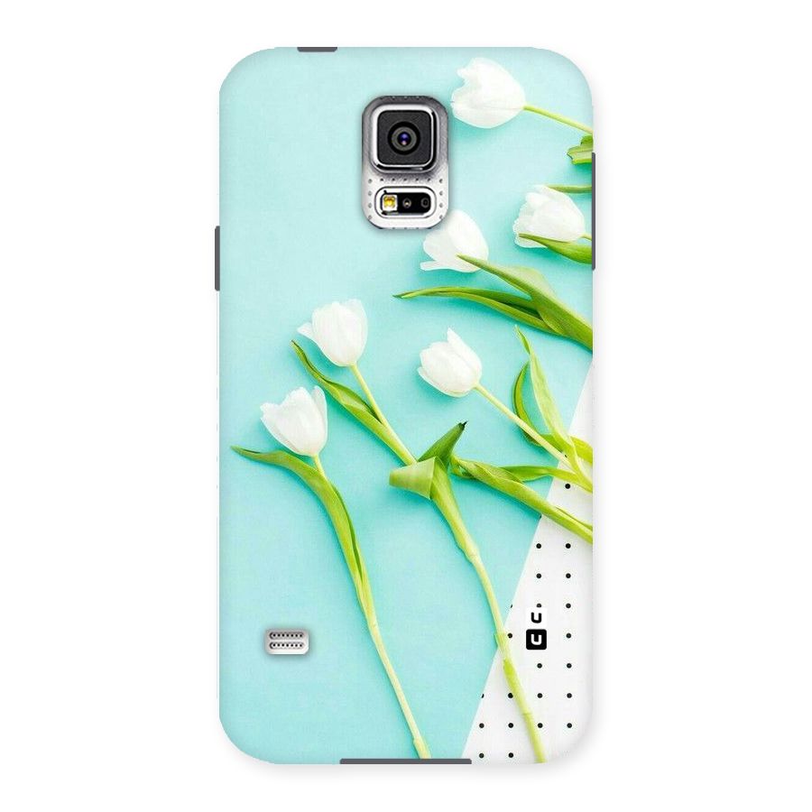 White Tulips Back Case for Samsung Galaxy S5