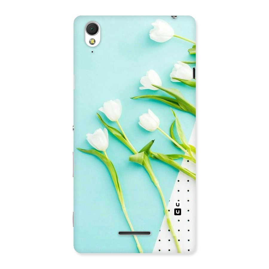 White Tulips Back Case for Sony Xperia T3