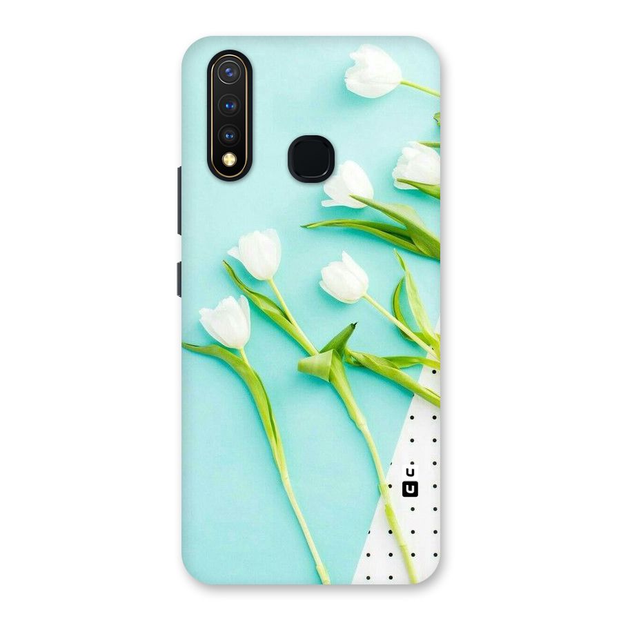 White Tulips Back Case for Vivo U20