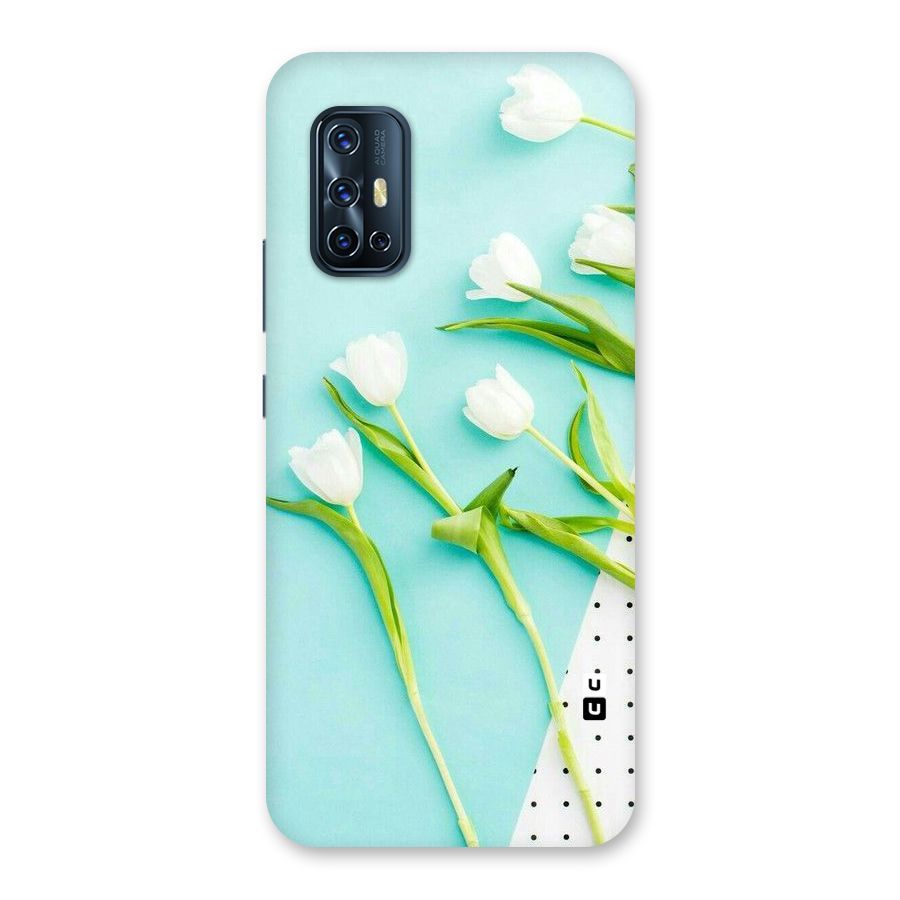 White Tulips Back Case for Vivo V17