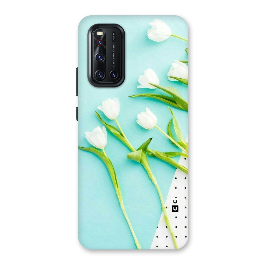 White Tulips Back Case for Vivo V19