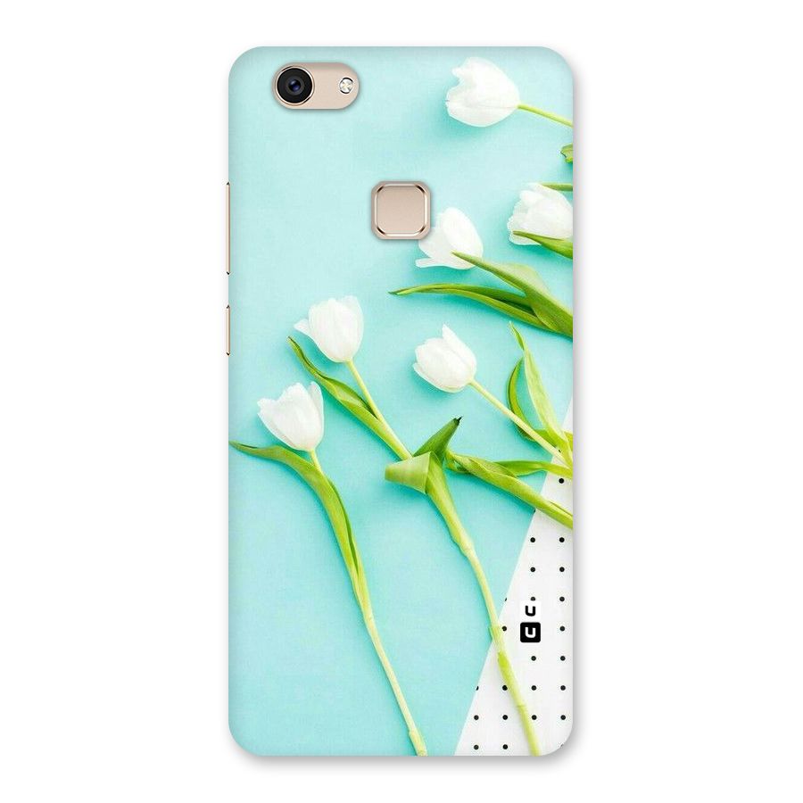 White Tulips Back Case for Vivo V7