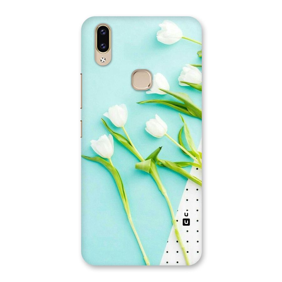 White Tulips Back Case for Vivo V9 Youth