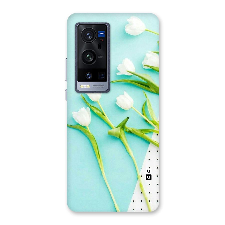 White Tulips Back Case for Vivo X60 Pro Plus