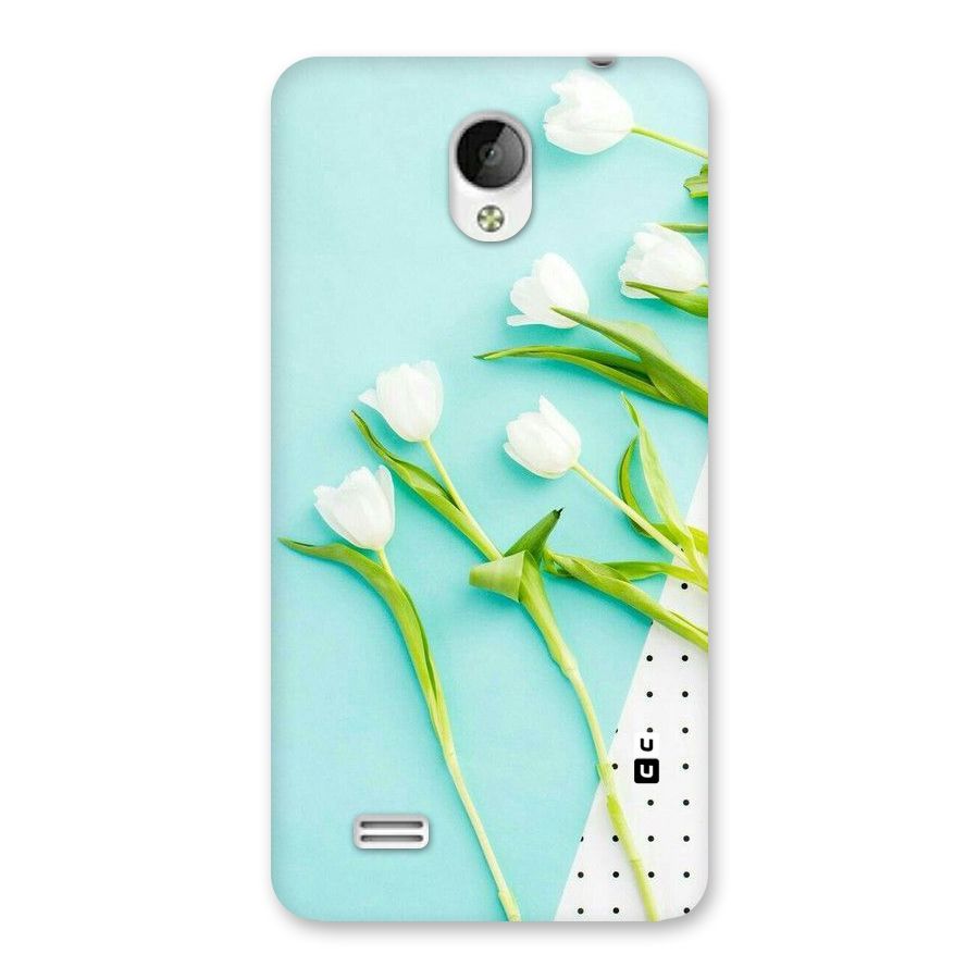 White Tulips Back Case for Vivo Y21