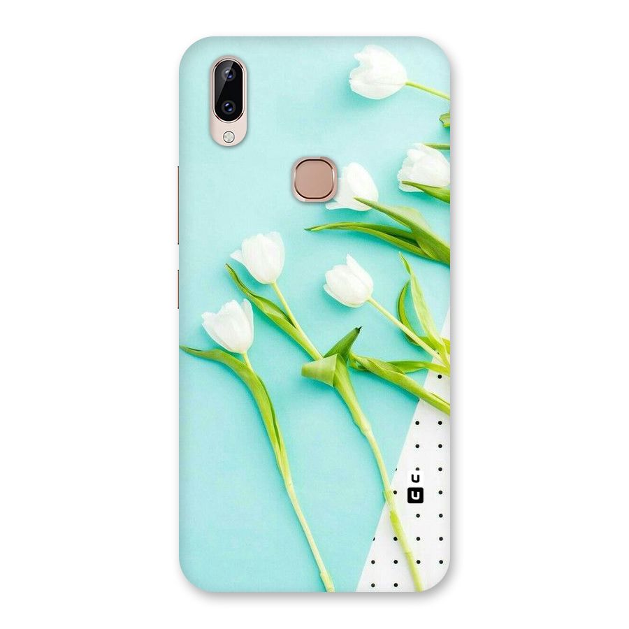 White Tulips Back Case for Vivo Y83 Pro